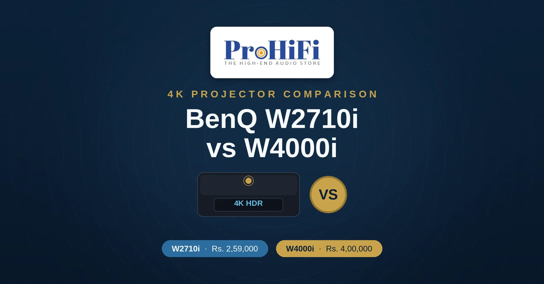 BenQ W2710i vs W4000i: Which One Should You Buy in India?