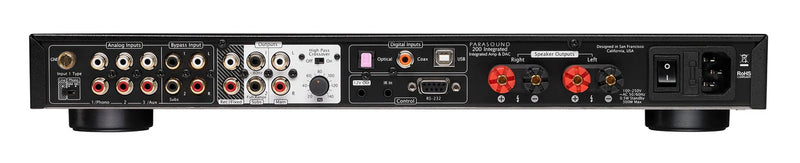 Parasound NC 200INT 110W Integrated Amplifier, DAC, MM/MC Phono, HT Bypass