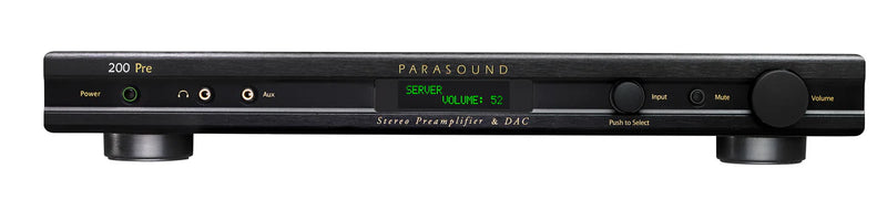 Parasound NC 200PRE Preamplifier, DAC, MM/MC Phono, Bass Management, HT Bypass