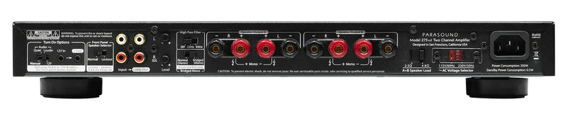 Parasound NC 275v2 90W 2CH Stereo Power Amplifier, THX Ultra2, 1U Compact