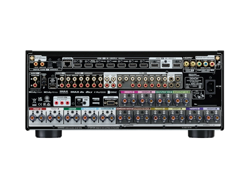 Denon AVC-A10H 13.4Ch 150W 8K AV Receiver with Dolby Atmos & HEOS