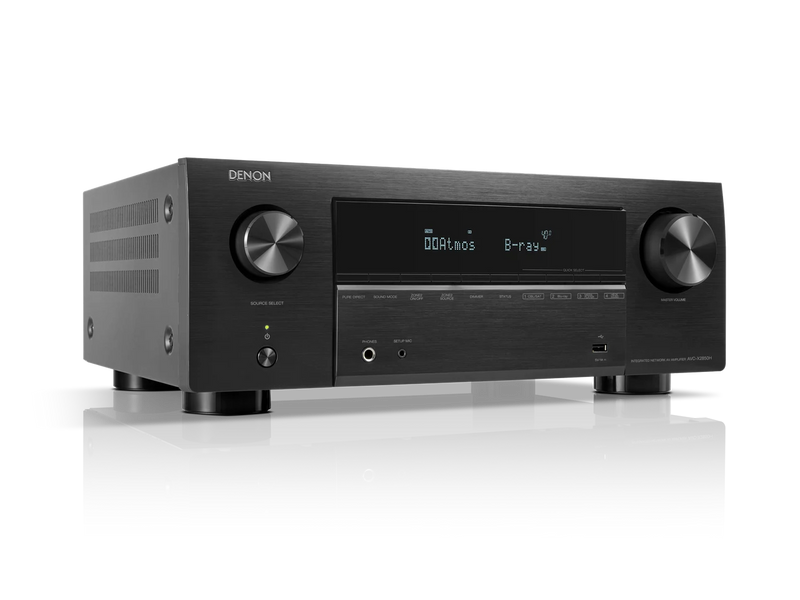 Denon AVC-X2850H 7.2 Channel 150W 8K AV Amplifier with Dolby Atmos & HEOS