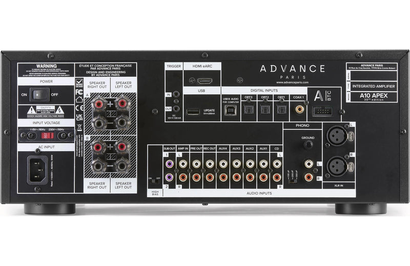 Advance Paris A10 APEX – Hybrid Integrated Amplifier with DAC, HDMI eARC & Phono