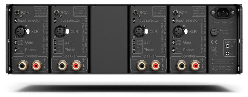 Hegel C54 4-Channel 150W Rack Power Amplifier, SoundEngine2, XLR, Trigger