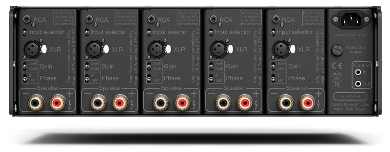 Hegel C55 5-Channel 150W Rack Power Amplifier, SoundEngine2, XLR, Trigger
