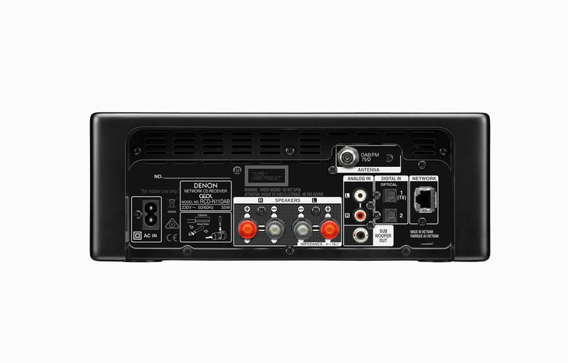 Denon CEOL RCD-N11 DAB Hi-Fi Network CD Receiver with HEOS Built-in and DAB+ Tuner - ProHiFi India