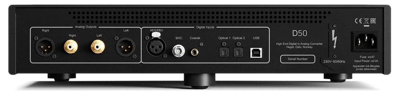 Hegel D50 Reference DAC, AES/EBU, DSD256, MQA, Three Master Clocks, EISA