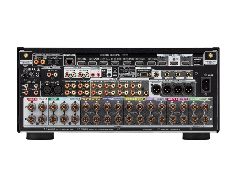Denon AVC-A1H 15.4 Ch. 150W 8K AV Receiver Powered by HEOS™
