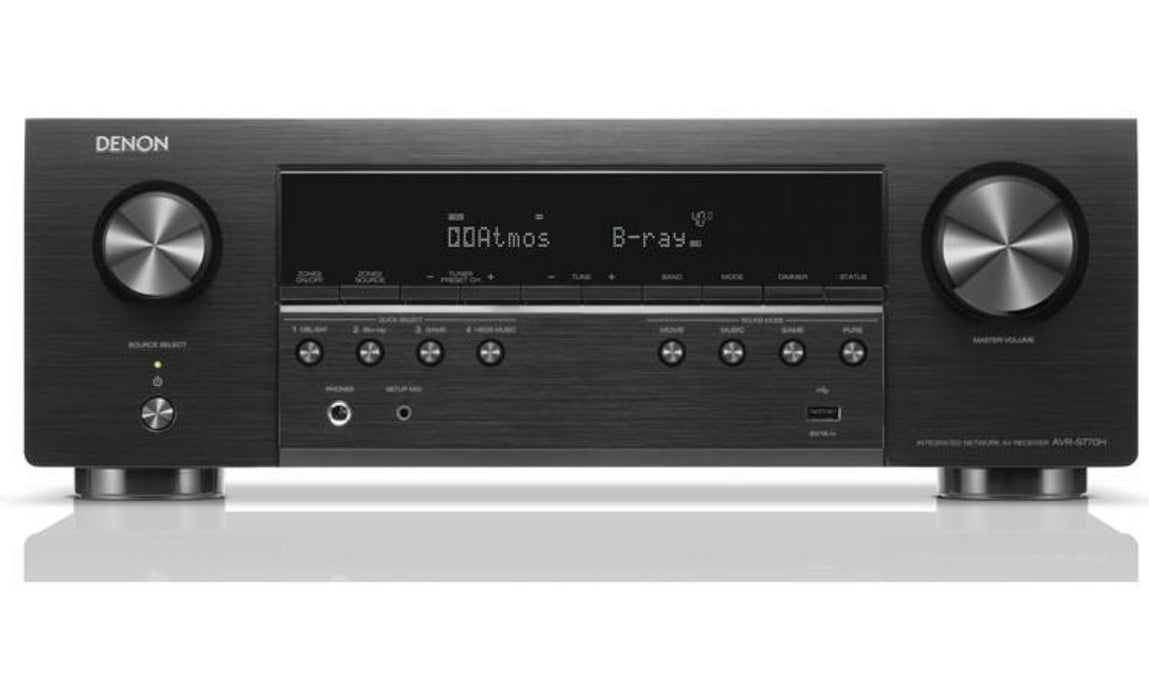 Denon AVR-S770H 7.2 Ch. 75W 8K AV Receiver with HEOS® Built-in