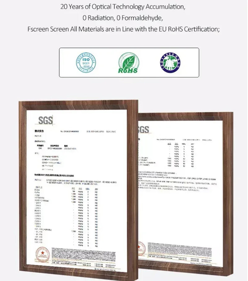 FSCREEN Aura 120" Fixed Frame Projection Screen for UST Projectors - ProHiFi India