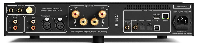 Hegel H150 75W Integrated Amplifier, Roon Ready, Tidal/Qobuz, MM Phono, DAC