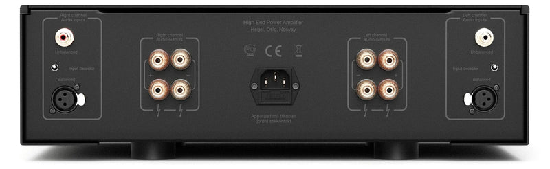 Hegel H20 200W Dual Mono Stereo Power Amplifier, SoundEngine, 130A Peak