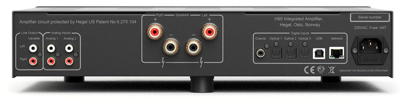 Hegel H95 60W Integrated Amplifier & Streamer, SoundEngine2, AirPlay, DAC