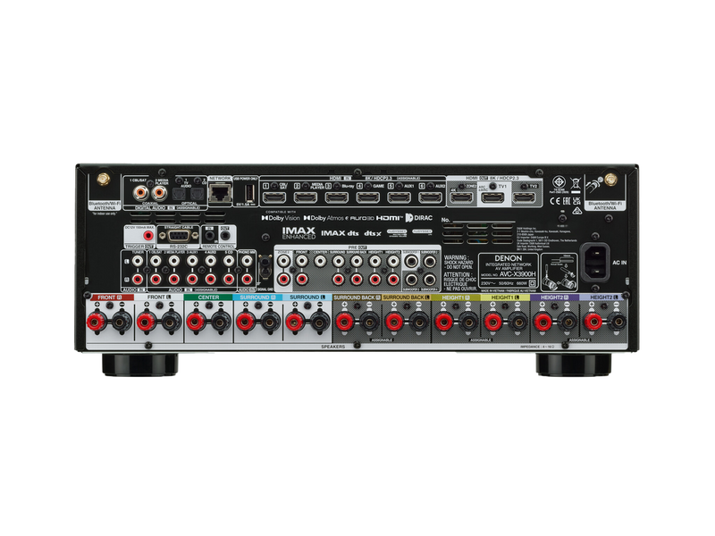 Denon AVC-X3900H 9.4 Channel 105W 8K AV Amplifier, Dolby Atmos, AURO-3D