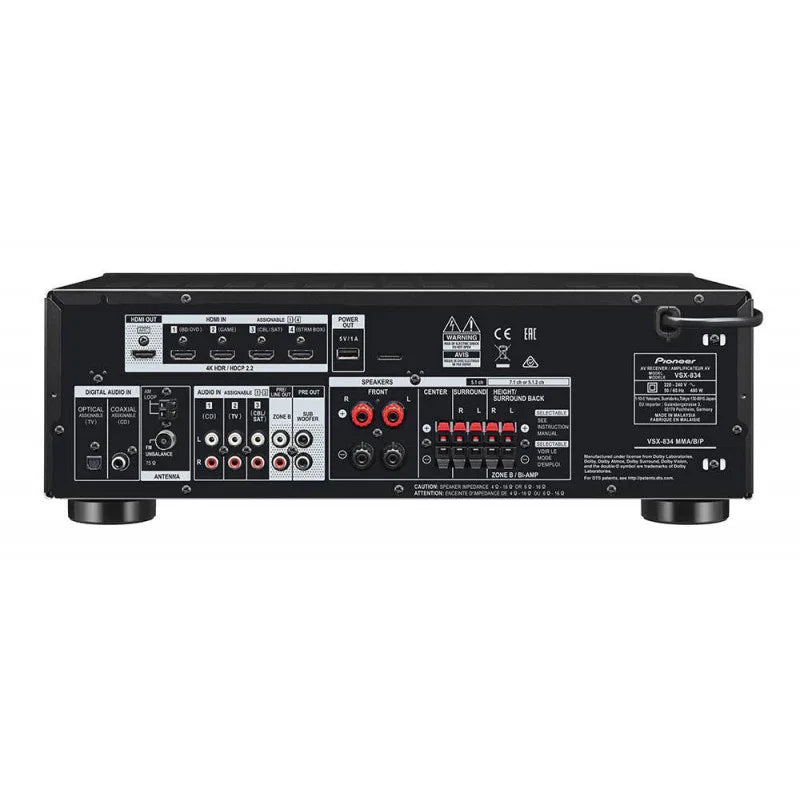 Pioneer VSX-834 7.2 Ch AV Receiver - ProHiFi India