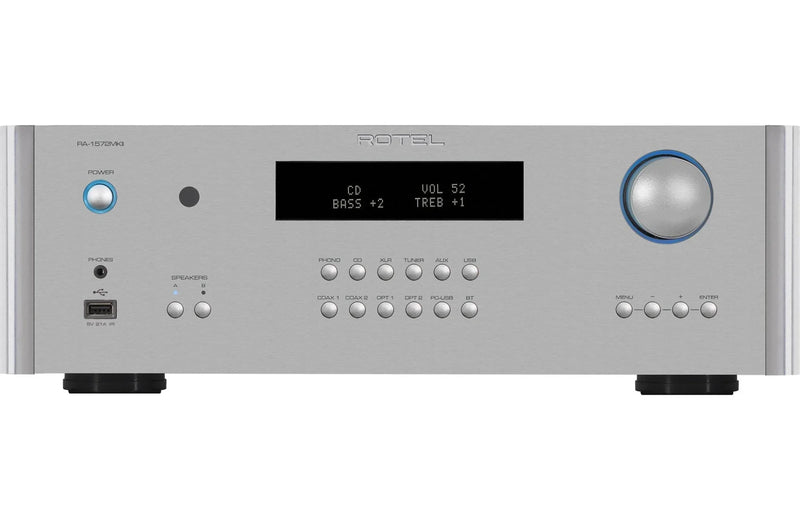 Rotel RA 1572 MKII Integrated Amplifier Class AB 2x120W (8 ohms) with Bluetooth, DAC & Phono Stage