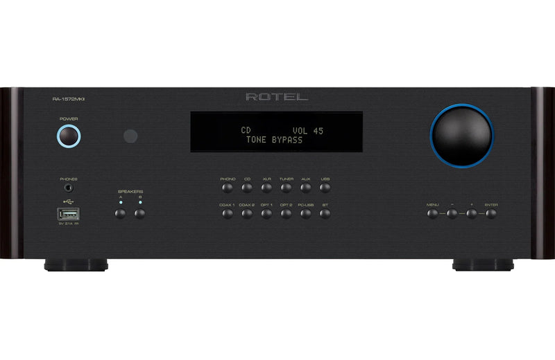 Rotel RA 1572 MKII Integrated Amplifier Class AB 2x120W (8 ohms) with Bluetooth, DAC & Phono Stage