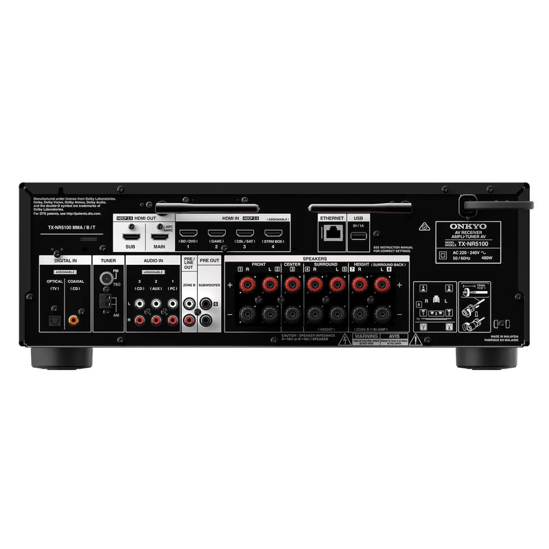 Onkyo TX-NR5100 7.2-Channel 8K AV Receiver - ProHiFi India