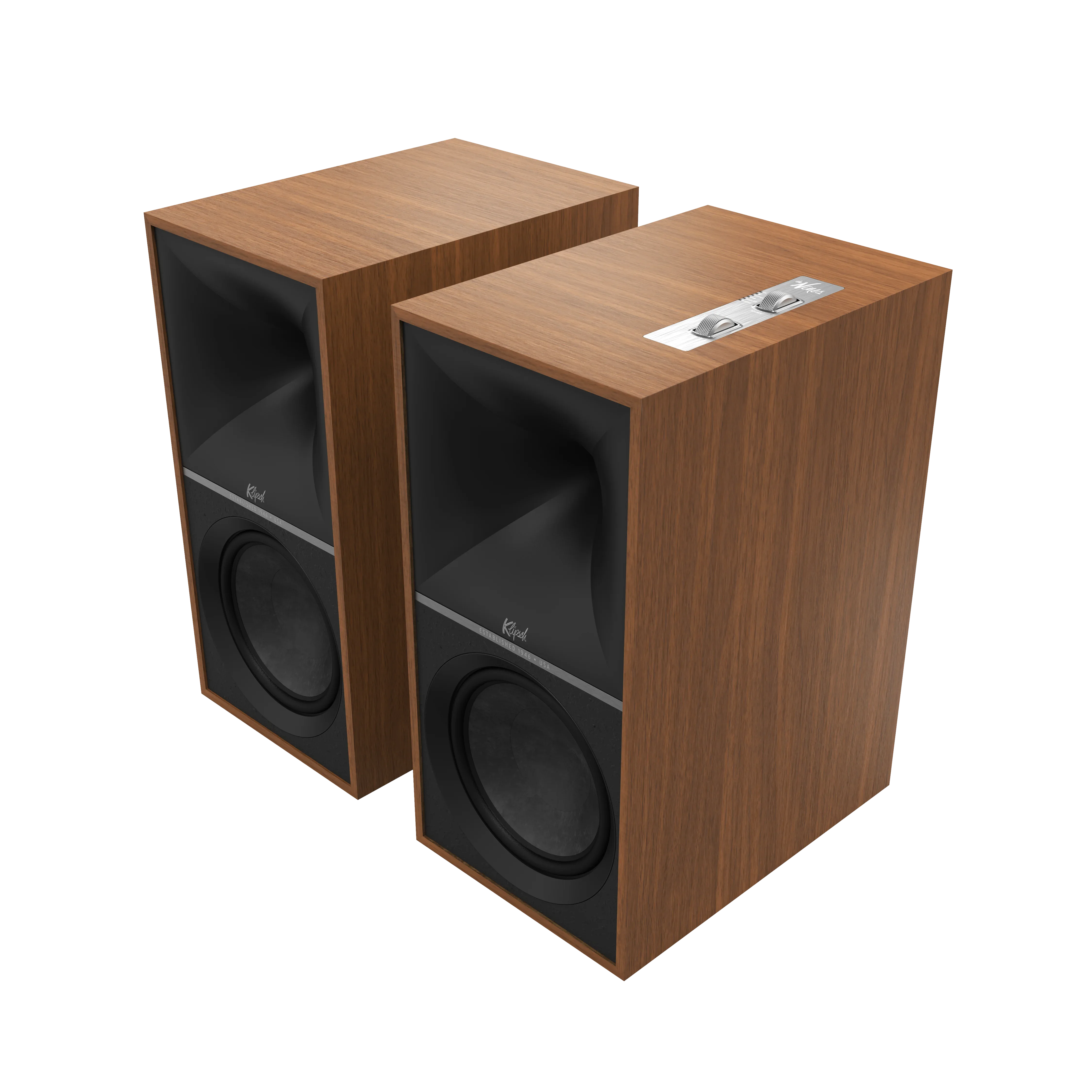 Klipsch The Nines Heritage Inspired Powered Speakers Walnut