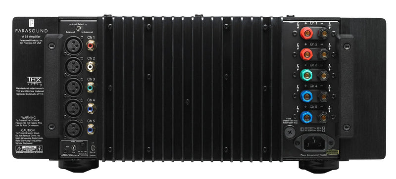 Parasound Halo A 51 5-Channel 250W Power Amplifier, THX Ultra2, John Curl