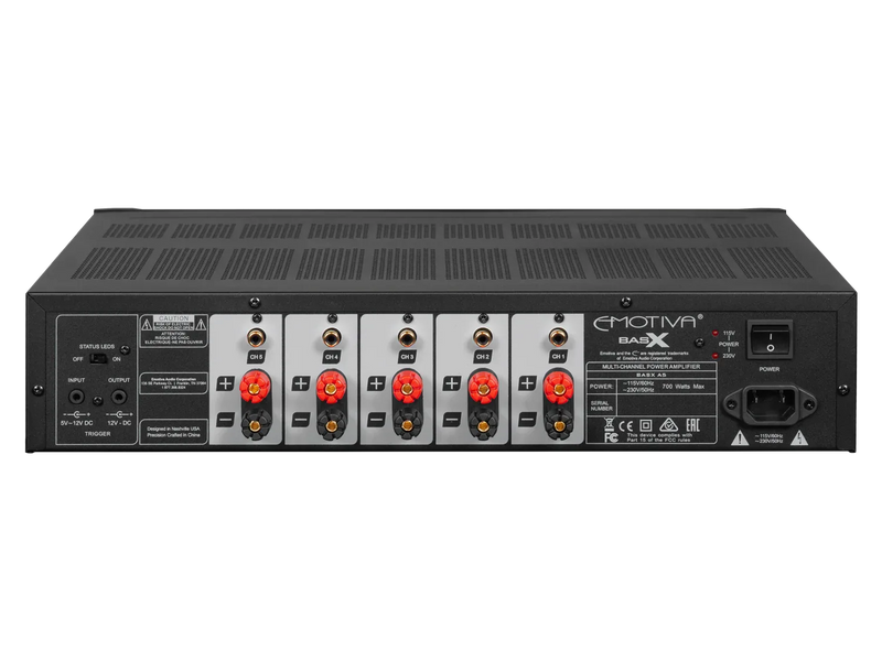 Emotiva BasX A5 Five-Channel Power Amplifier - ProHiFi India