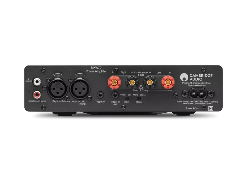 Cambridge Audio MXW70 Compact Power Amplifier, 70W, Hypex NCore, XLR