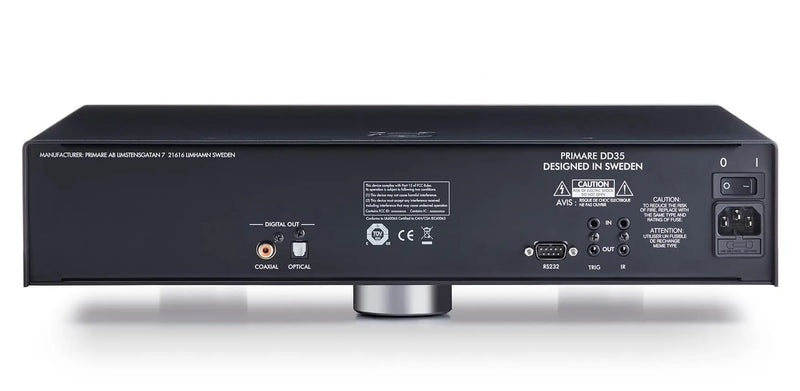 Primare DD35 CD Transport, TEAC Drive, Ultra Low Noise, Coaxial & Toslink