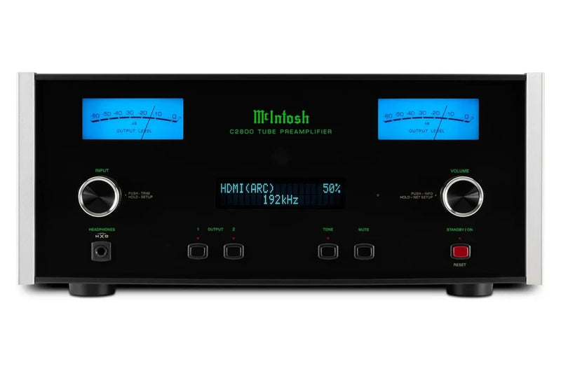 McIntosh C2800 Vacuum Tube Preamplifier with DA2 DAC, Dual MM/MC Phono & Bi-Amp Crossover Filters