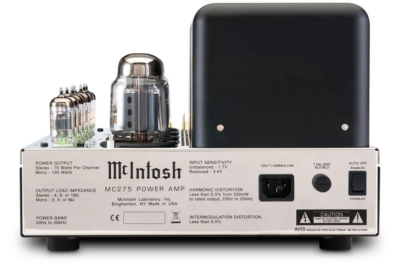 McIntosh MC275 Vacuum Tube Power Amplifier 2x75W with KT88 Tubes & Unity Coupled Transformers