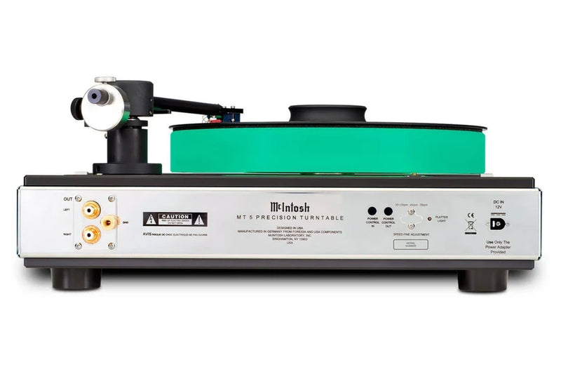 McIntosh MT5 Precision Turntable with Sumiko Amethyst MM Cartridge, Illuminated Platter & Dust Cover