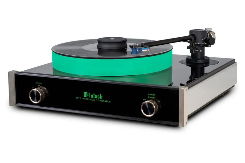 McIntosh MT5 Precision Turntable with Sumiko Amethyst MM Cartridge, Illuminated Platter & Dust Cover