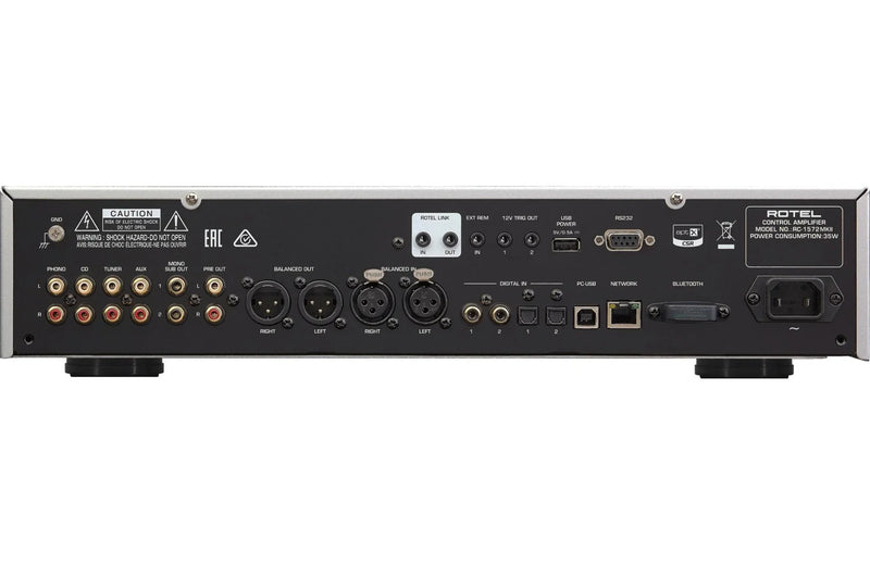 Rotel RC 1572MKII Stereo Preamplifier with Bluetooth & DAC