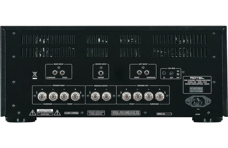 Rotel RMB 1555 - Home Theatre 5-Channel Power Amplifier, 120W into 8 ohms