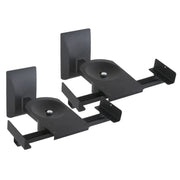 Techly ICA-SP SS201 Couple Bookshelf Speaker Wall Brackets up to 25kg Black (Pair) - ProHiFi India