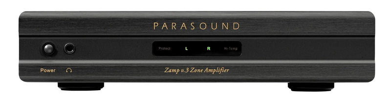 Parasound ZC ZAmp V3 45W Compact Stereo Power Amplifier, Bridgeable, Headphone