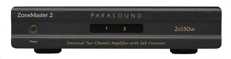 Parasound ZoneMaster ZM2 120W Compact Stereo Amplifier, Sub Mode, Half-Width