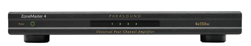Parasound ZoneMaster ZM4 4-Channel 120W Amplifier, Multi-Zone, 1U Rack