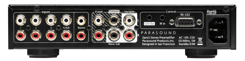 Parasound ZC ZPhonoXRM MM/MC Phono Preamp, Balanced XLR
