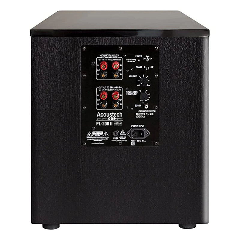 BIC America Acoustech PL-200II – 1000W 12” Front-Firing Powered Subwoofer - ProHiFi India