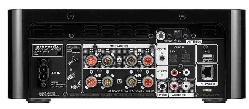 Marantz M-CR612 Network CD Player with Bluetooth, AirPlay 2 and HEOS Connectivity - ProHiFi India