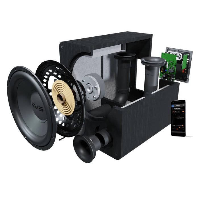 SVS Sound PB-1000 Pro 12" 325 watts RMS (820+ watts peak) Subwoofer - Black Ash
