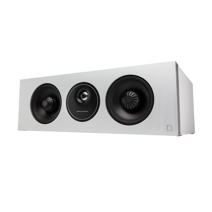 Definitive Technology D5C Demand Series High-Performance Center Channel Speaker (Gloss White) - Angled View