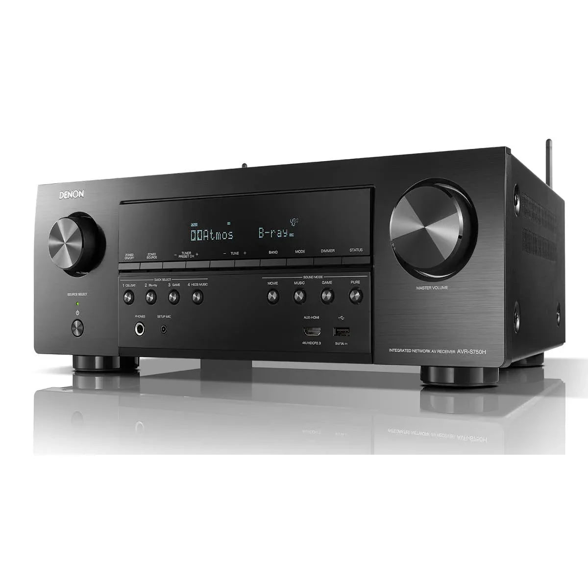 Denon AVR-S750H 7.2ch 4K AV Receiver with true 3D sound & Voice