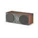 Focal Chora Center Channel Speaker (Dark Wood) - Angled View with Grille