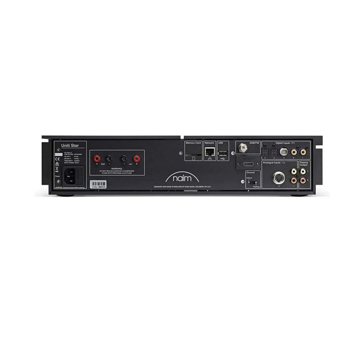 Naim Uniti Star All-in-One Network Streamer, DAC & Amplifier - Rear View
