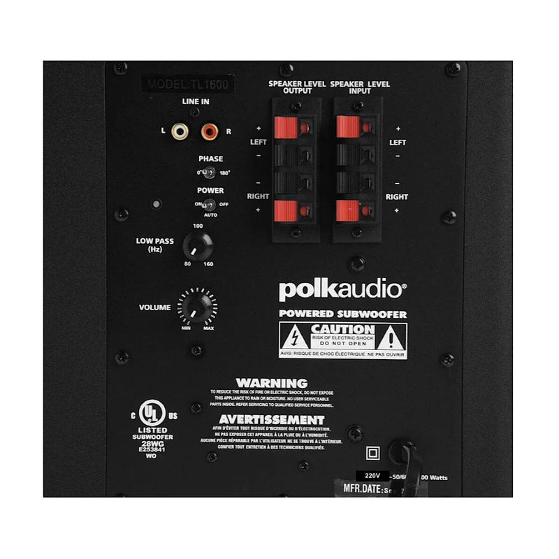 Polk Audio TL1600 - 5.1 Channel Speaker Package - ProHiFi India