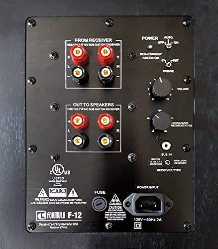 BIC America Formula Series F-12 12” Front Firing Powered Subwoofer
