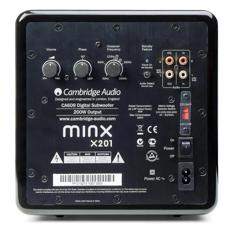 Cambridge Audio Minx X201 - 200W Active Subwoofer - ProHiFi India